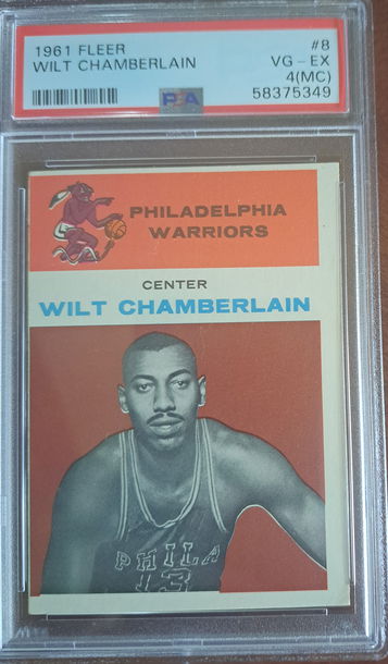 1961 Fleer Wilt Chamberlain PSA 4(MC)