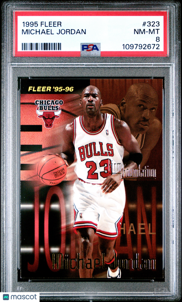 1995 Fleer Michael Jordan #323 PSA 8