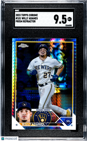 2023 Topps Chrome Willy Adames #101 Prism Refractor SGC 9.5