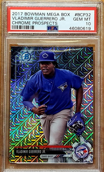 Vladimir Guerrero Jr 2017 Bowman Chrome Mega Box Refractor PSA 10 BCP32