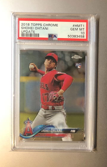 2018 Topps Chrome Shohei Ohtani PSA 10