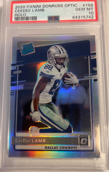 2020 Panini Donruss Optic Holo #156 Ceedee Lamb PSA 10