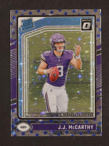 20254 Panini Donruss Optic #235 J.J. McCarthy Rated Rookie Stars RC