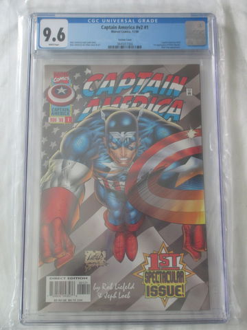 Captain America (1996) # 1 Liefeld Variant CGC 9.6 1st Rikki Barnes | 