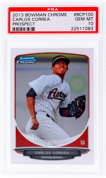 2013 Bowman Chrome Prospect Carlos Correa #BCP100 PSA 10