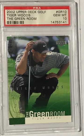 2002 Upper Deck Tiger Woods The Green Room GR10 PSA 10 POP 31