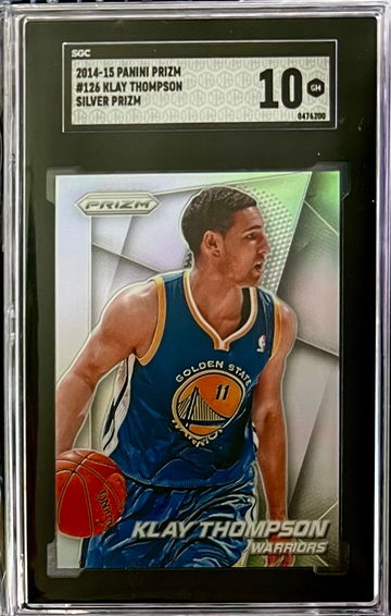 2014-15 Panini Prizm Basketball Klay Thompson Silver Prizm SGC 10