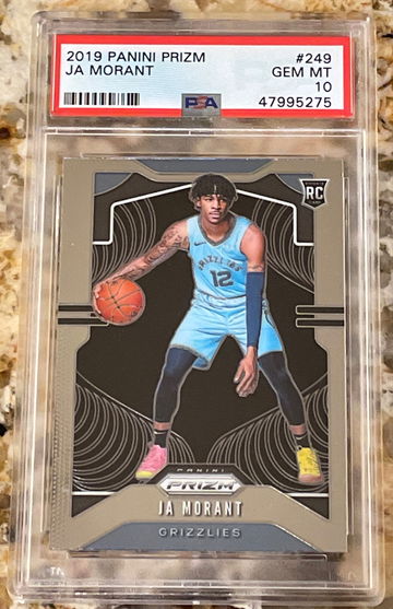 2019 Ja Morant Panini Prizm #249 PSA 10 Rookie Grizzlies Gem Mint