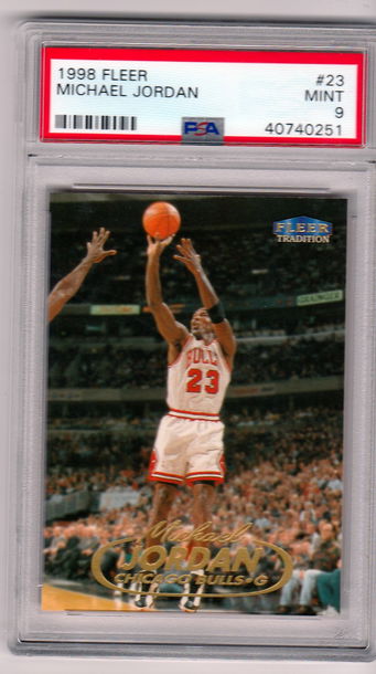 1998 Fleer Michael Jordan PSA 9 Mint