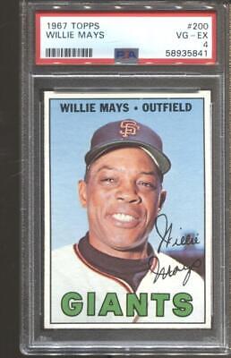 1967 Willie Mays Topps #200 PSA 4 VG-EX Giants