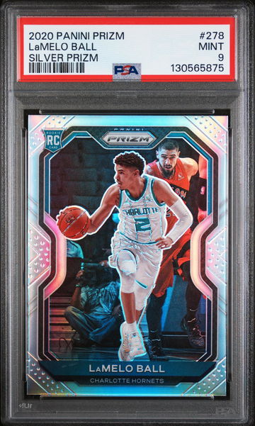 2020 Panini Prizm Silver Prizm Lamelo Ball #278 PSA 9