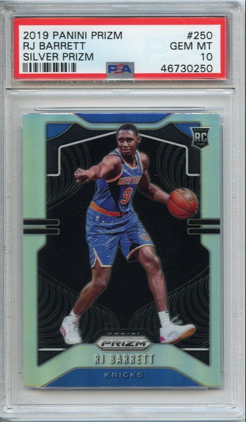 RJ Barrett Silver Prizm Rookie PSA 10 NEP