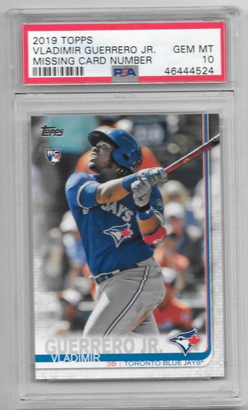2019 Topps Series 2 Vladimir Guerrero Jr Missing Card Number