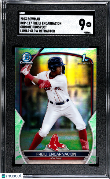 2023 Bowman Freili Encarnacion #BCP-117 CHR. Pros. Lunar Glow Refractor SGC 9