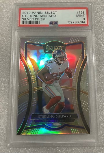 2019 Select Silver Sterling Shepard Premier Level Giants PSA 9