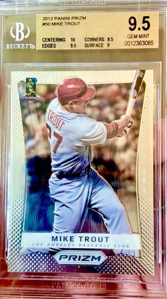 2012 Prizm Mike Trout  BGS 9.5 Gem Mint