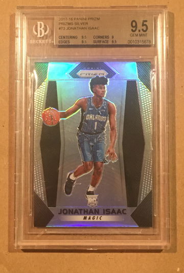Jonathan Isaac Silver Prizm BGS 9.5 - Minor Scratches on case