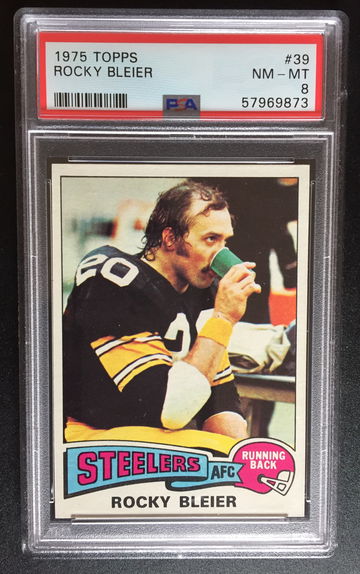 1975 Topps Rocky Bleier #39 RC PSA-8 NM-MT