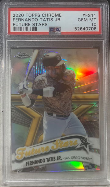 2020 Topps Chrome Fernando Tatis Jr Future Stars PSA 10