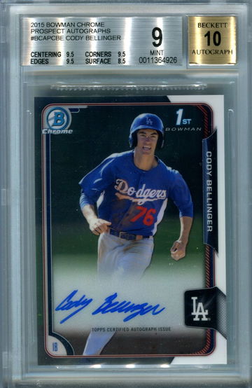Cody Bellinger BGS 9 auto 10