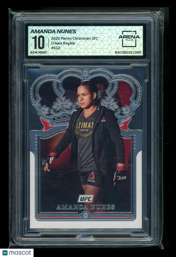 2022 Panini Chronicles Crown Royale Amanda Nunes #112 Arena Club 10