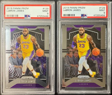 (2 Card Lot) 2019 Prizm Lebron James PSA 9