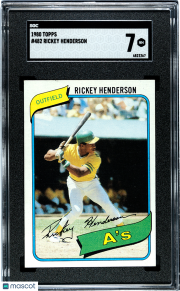 1980 Topps Rickey Henderson #482 SGC 7