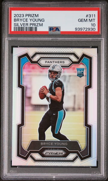 2023 Panini Prizm #311 Bryce Young Silver Prizm PSA 10