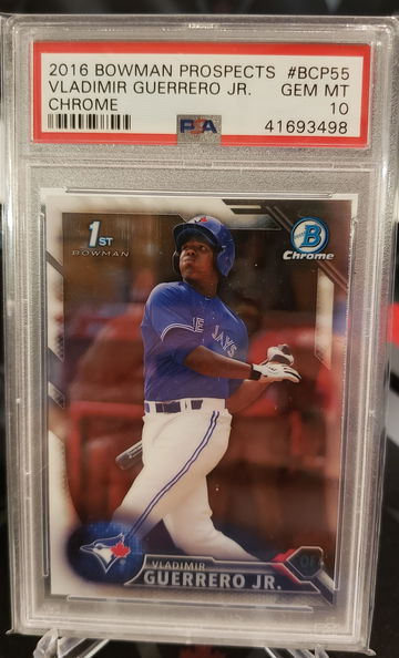 Vladimir Guerrero Jr 2016 bowman chrome psa 10 