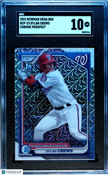 2024 Bowman Mega Box Dylan Crews #BCP-23 Chrome Prospect SGC 10