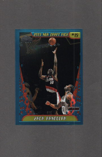 Zach Randolph Rookie Lot (2) - 2001-02 Topps Chrome #147 01-02 Legends #114 /1999