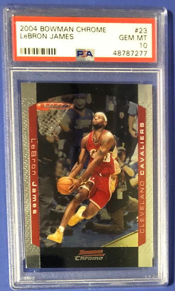 2004 Bowman Chrome #23 Lebron James PSA 10 Gem Mint