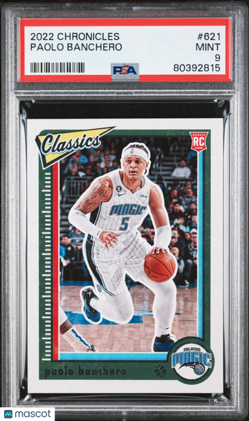2022 Panini Chronicles Paolo Banchero #621 Rookie PSA 9