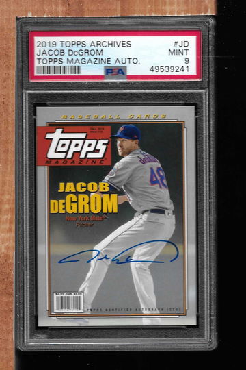 2019 TOPPS ARCHIVES MAG AUTO JACOB DEGROM