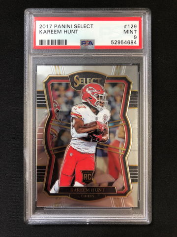 2017 Select - Kareem Hunt - Rookie Premier Level PSA 9