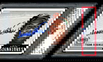 1999 Upper Deck UD Century Legend Frank Robinson Epic Signatures Auto PSA 9 Mint