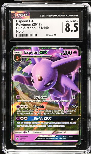 2017 Pokémon Sun & Moon Espeon #61/149 GX Holo CGC 8.5