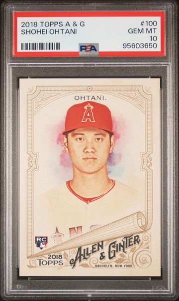 2018 Topps Allen and Ginter Shohei Ohtani #100 PSA 10