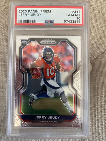 2020 Jerry Jeudy Base Prizm PSA 10 RC