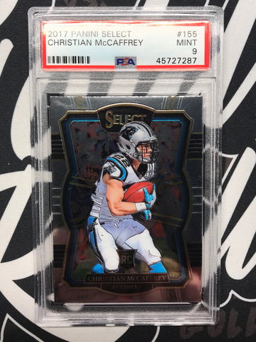 2017 Panini Select Christian McCaffrey Rookie PSA 9