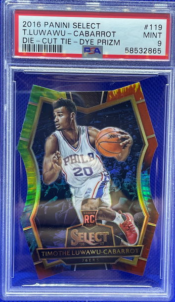 Timothe Luwawu-Cabarrot 2016 Panini Select Tie Dye Die Cut Prizm RC /25 PSA 9 SP