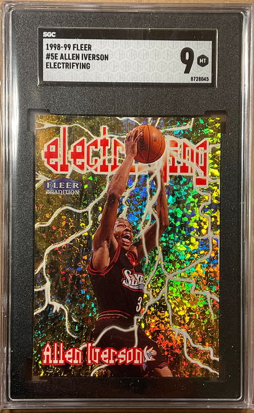 1998-99 FLEER #5E ALLEN IVERSON ELECTRIFYING