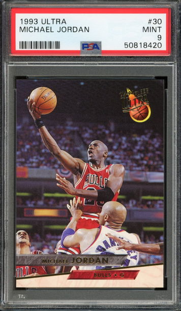 1993 Ultra Michael Jordan Card# 30 PSA 9 MINT
