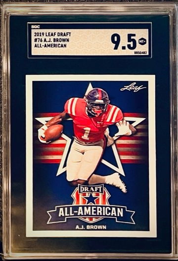 2019 Leaf Draft A.J. Brown #76 All-American SGC 9.5