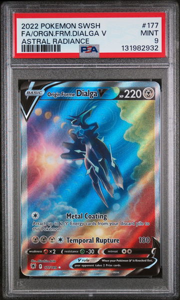 2022 Pokemon Sword and Shield Astral Radiance Origin Forme Dialga V #177 PSA 9