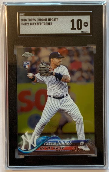 2018 Topps Chrome Update Gleyber Torres Rookie SGC 10