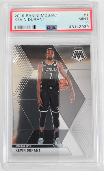 2019-20 Panini Mosaic Kevin Durant #1 PSA 9 MINT