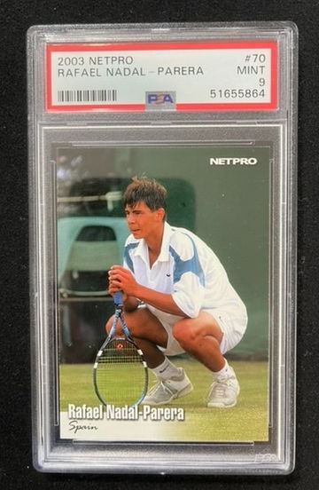 PSA 9 Rafael Nadal 2003 Netpro #70 RC Rookie