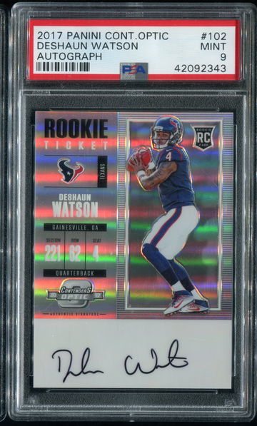 Deshaun Watson 2017 optic contenders auto rookie psa 9