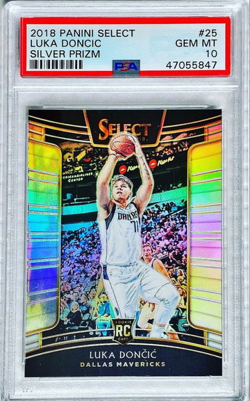 2018 Panini Select Luka Doncic Silver Prizm